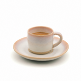 PHENIOX Calma Creme: Espressotasse mit Untersetzer