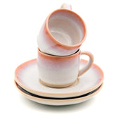 Espresso 4er-Set Calma Fundao – 2 Tassen & 2 Untersetzer