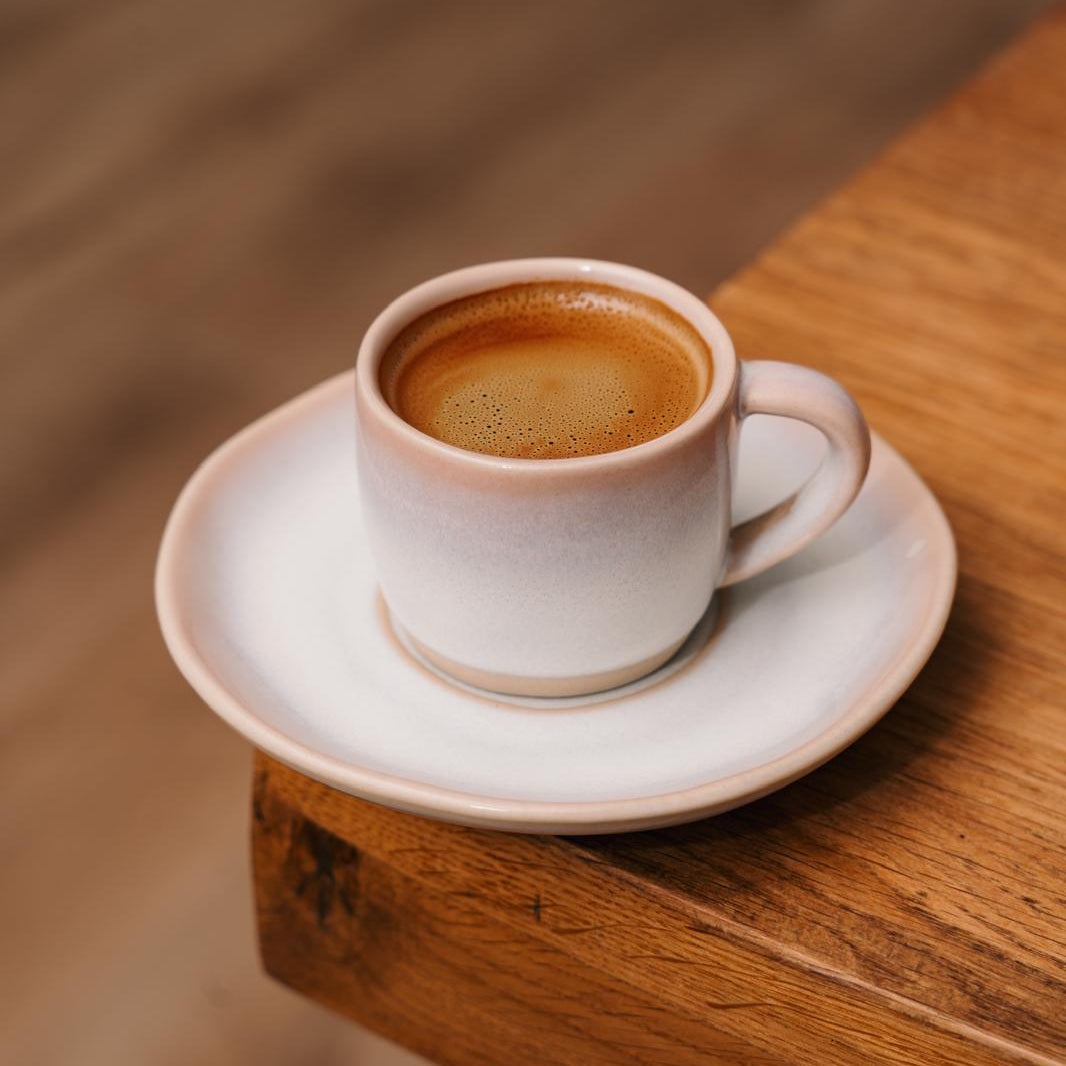 Espresso- & Cappuccino-Tassen Set Calma Creme – 16-teilig PHENIOX