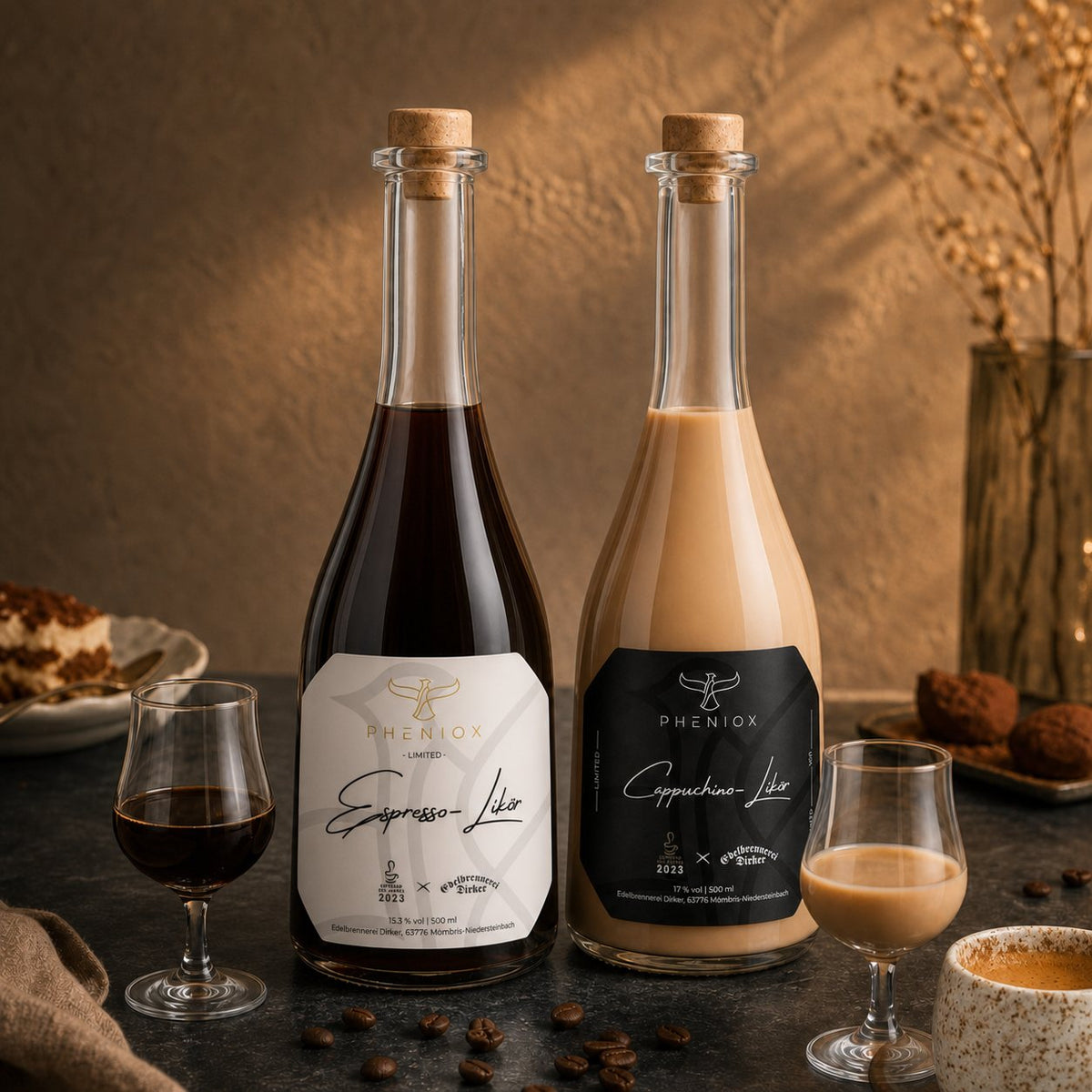 PHENIOX Kaffeelikör Tasting-Duo – 2 × 500 ml