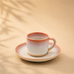 Espresso-Duo Calma Fundao – Tasse & Untersetzer